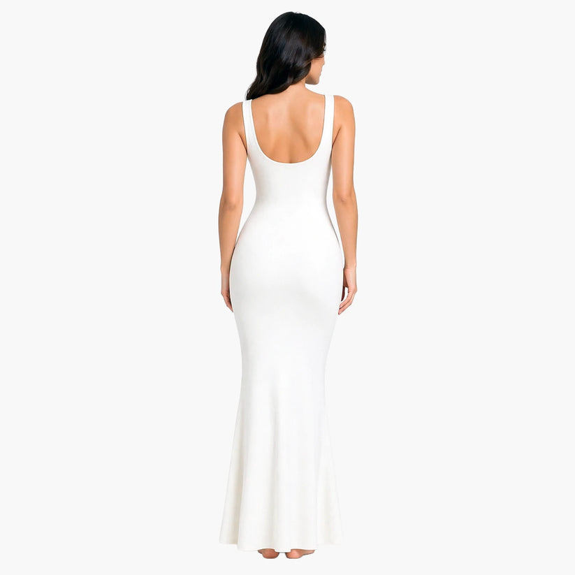 Geripptes Tanktop-Maxikleid