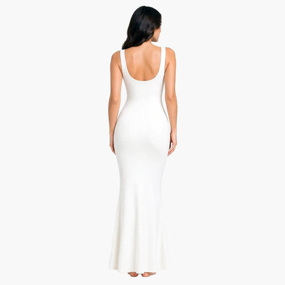 Geripptes Tanktop-Maxikleid