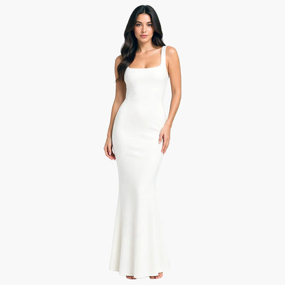 Geripptes Tanktop-Maxikleid